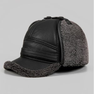 남성 인조퍼 귀달이 뒤도리 귀다리 볼캡 겨울 방한모자 귀마개 내장 패딩 기모 방풍 보온모자