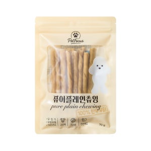[오늘출발상품] 펫포커스 프리미엄 한우 강아지껌 퓨어플레인츄잉, 70g, 1개