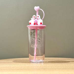 스타벅스 텀블러 2026년 스위트 스타 푸푸 오리 유리컵 빨대컵