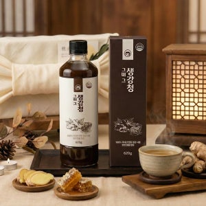 이벤트 3+1 꿀을 담은 안동생강청 생강차 진액 엑기스 620g