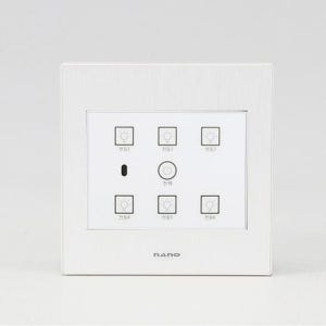 터치스위치 전자식 전기 6구 거실등 주방 전등 조명 실내 사무실 전원 사각 용품