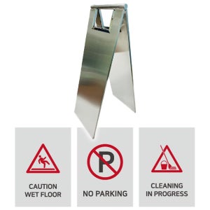 A형 스텐 간판 주차금지 청소중 입 러짐 럼 디자인 미끄