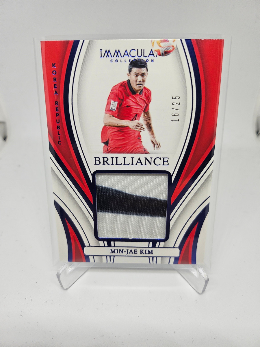 김민재축구카드 /25 한정판 인서트 2023 Panini Immaculate BR 축구 카드