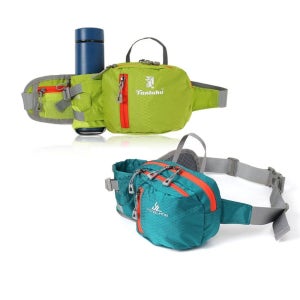 등산용 경량 물통 힙색 스포츠 여행 방수 허리 가방 물병 자전거