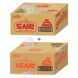 팔도도시락 2종세트 48개 원조도시락 김치도시락 라면