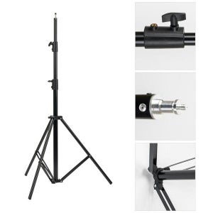 3단 알루미늄 중형 조명 스탠드 삼각대 1인방송장비 스튜디오장비 촬영장비 카메라 거치대