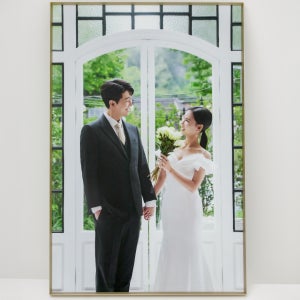 알루미늄 아크릴 액자 프레임 웨딩 결혼 가족 사진 맞춤 주문 제작 5x7