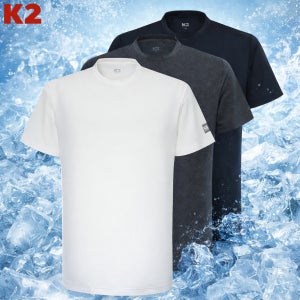 [1+2] K2 반팔티 라운드 냉감 쿨 공용 KMM26284 등산의류 기능성 흡습속건 티셔츠 3PACK 밸류 패키지(공용)