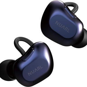 NUARL TWS 완전 무선 이어폰 10시간 연속 재생(최대 35시간) AptX 호환 HDSS 지원 Bluetooth 5.0 IPX4 방수 마이크 및 리모컨.