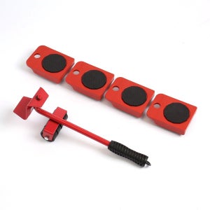 셀프 가구이동 지렛대 세트 360도 회전 롤러