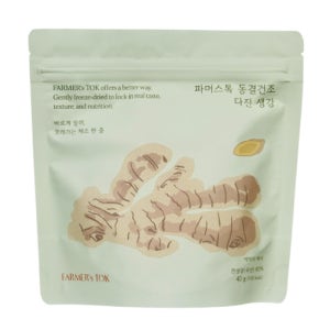 파머스톡 국산 동결건조 다진생강 큐브 40g, 1개