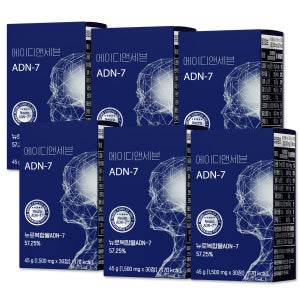 ADN-7 뉴로복합물 갈랑갈추출물 산만한 초등 KAIST 연구원 공동개발 45g, 6개