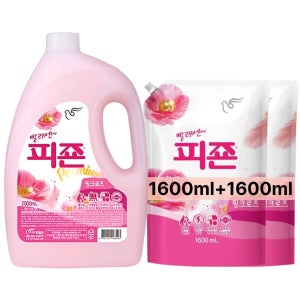 피죤 섬유유연제 피죤섬유유연제 정전기방지 핑크로즈 2500+1600+1600ml