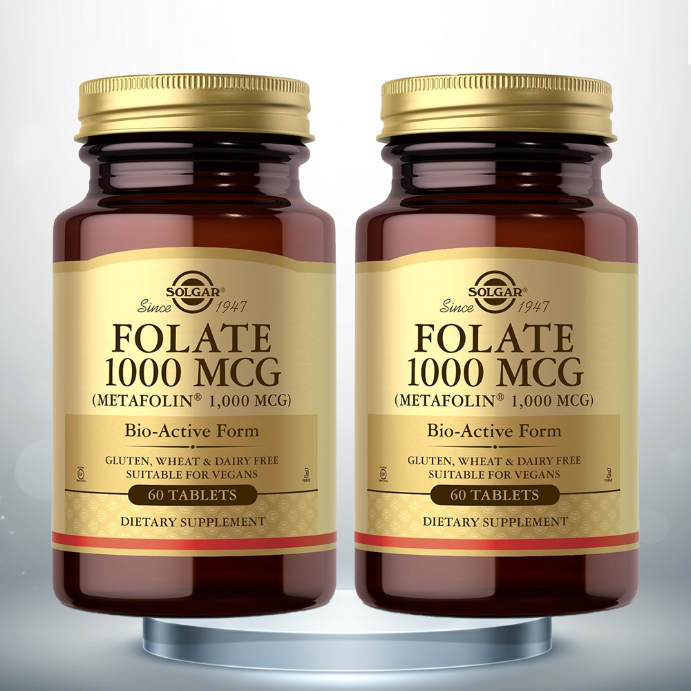 솔가 활성 엽산 활성형 <b>메틸엽산 1000mcg</b> 60정, 2개