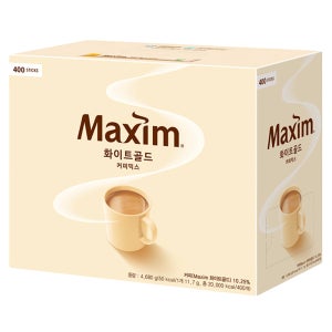 [동승12시발송] 맥심 화이트골드 커피믹스 400개입, 1개