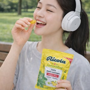 리콜라 스위스 허브캔디 레몬민트 330g 1개