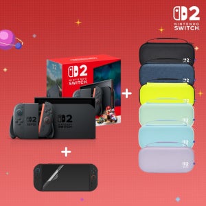 닌텐도 스위치2 본체 마리오카트 월드 세트(다운로드 버전) + 필수 패키지 세트