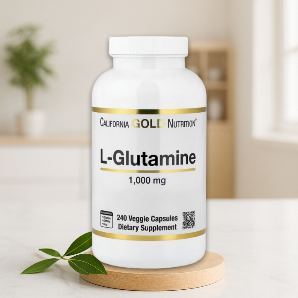 캘리포니아골드뉴트리션 엘<b>글루타민 1000mg</b> 베지캡슐 240정, 1개