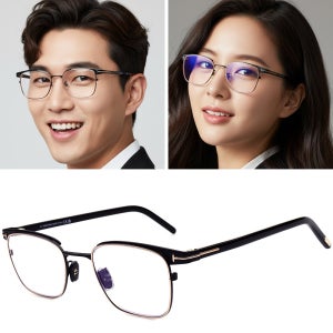 톰포드안경테 TF5854DB 001 금속테 아시안핏 블루라이트차단 명품 패션