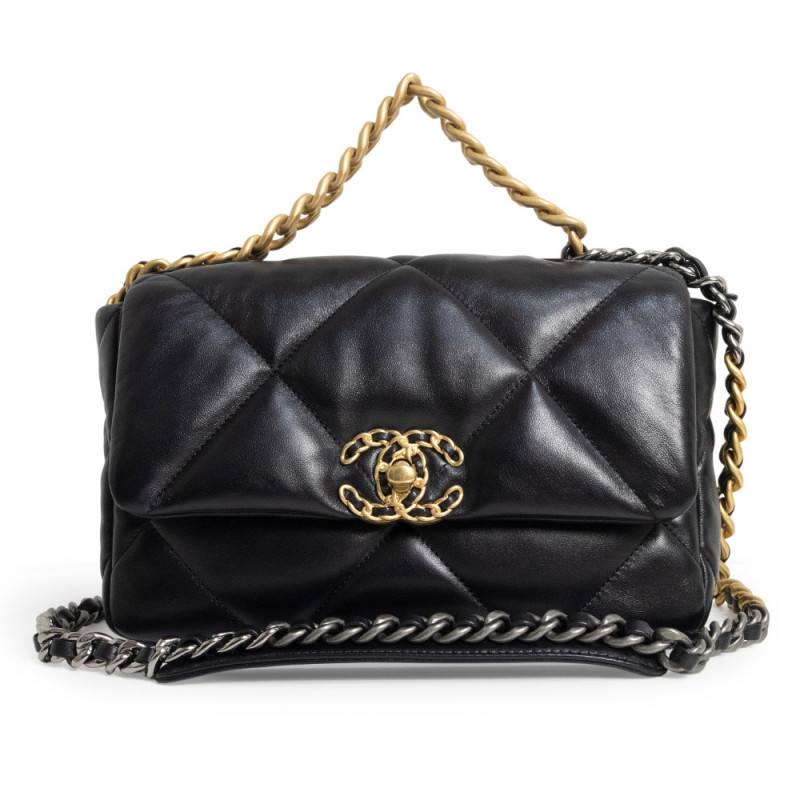 샤넬 CHANEL 19 플랩백 램스킨 AS1160