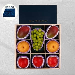 [프리미엄] 혼합 과일선물세트 4색혼합 수미과 사과 배 애플망고 샤인머스캣 명절