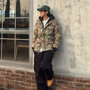 [매장판] 리바이스 옴브레 밀리터리 카모 누빔 필드 자켓