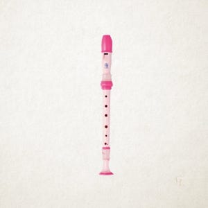엔젤 소프라노 리코더 저먼식 AR-S305G 핑크 음악 교구 1개입