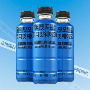 [체험팩] 얼티밋포텐셜 웨이50 WPI 분리유청 단백질 음료 복숭아맛, 400ml X 3개