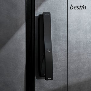 베스틴 지문인식 푸시풀 도어락 IDL 300FWNH 블랙 무광 전국, 설치비포함, 보강판포함