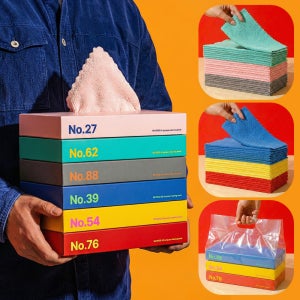 디센느 리버스 극세사 주방 컬러 행주 뽑아쓰는 요술 카페 다용도 티슈 면 타월 30매