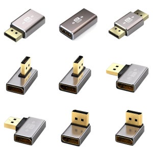 DP1.4 디스플레이포트 연장 젠더 꺾임 8K 고화질 9가지 방향