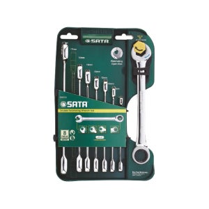SATA 사타 더블라쳇 기어렌치세트 08007A (8PCS) 스패너 깔깔이
