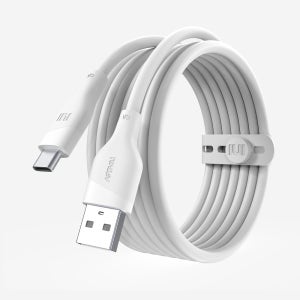 실키 USB C타입 고속충전 케이블 그레이, 1개, 2m