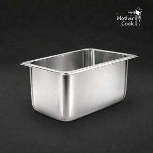 업소용 튼튼한 스텐 바트 밧드 반찬통 사각 식당 1/4(265X162mm) 6호, 1개