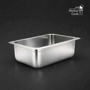 업소용 튼튼한 스텐 바트 밧드 반찬통 사각 식당 1/3(325X176mm) 6호, 1개