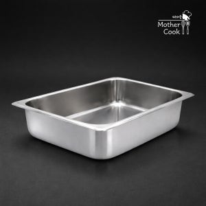 업소용 튼튼한 스텐 바트 밧드 반찬통 사각 식당 1/2(325X265mm) 2호, 1개
