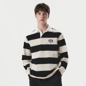 [후아유] USA 럭비 카라 긴팔티(공용) / WHLSG2291U