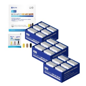 오메가루테인밀크씨슬비타민25종 올인원 종근당 헬시아민 올인원 솔루션 이뮨 비타 멀티팩 3,140mg 30포, 3개