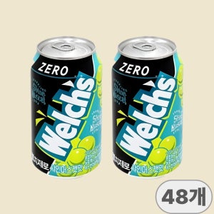 농심 웰치스 제로 샤인머스캣 355ml x 48개