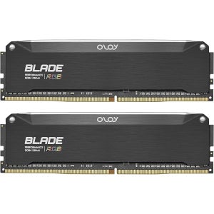 OLOy DDR4 RAM 16GB (2x8GB) 블랙 헤어라인 블레이드 RGB 3200 MHz CL16 1.35V 288핀 데스크탑 게이밍 UDIMM (MD4U0832160BRKD