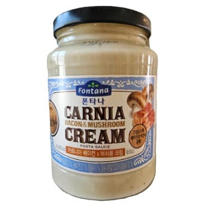 폰타나 카르니아 베이컨&머쉬룸 크림 파스타소스 집밥 맛집 간편조리 파스타 430g