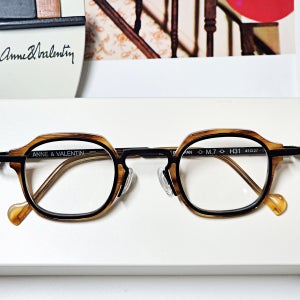 안네발렌틴 M7 H31 41사이즈 세련된 사각 티타늄 안경테 고도근시 작은안구