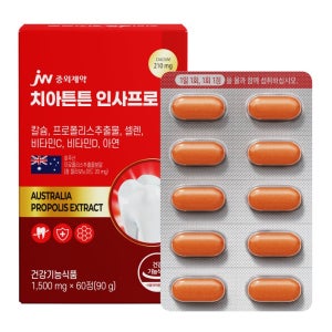 [2개월] JW중외제약 치아튼튼 인사프로 1500mg 60정, 1개