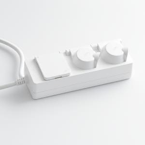 [GoDeeper] 고디퍼 Pro 세이프티커버 고용량 멀티탭 4000W 먼지차단 2구 5m, 화이트, 2개