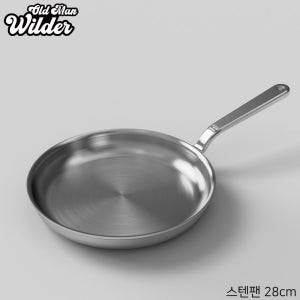 스텐 후라이팬 통5중 316 스테인리스 인덕션 프라이팬 OMW 28cm