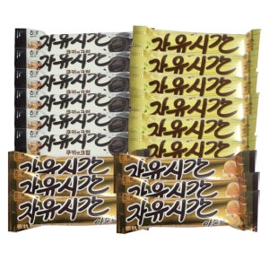 1000 자유시간 리얼초코 아몬드 쿠키앤크림 각6 18개
