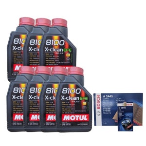 맥스크루즈 디젤 엔진오일세트 모튤 8100 X-clean EFE 5W30 7L