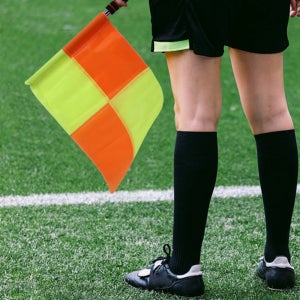부심용 축구 심판 깃발 휴대용 스포츠 심판 깃발 훈련 운동