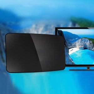 안테나 Coms 디지털 tv 수신기 커브드 블랙 Full HD 와이파이공유기 볼 탈 실외