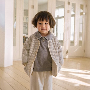 오누 스트라이프누빔점퍼 2026 아기 아우터 자켓 문센룩 유아복 등원룩 아동복